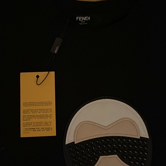 Fendi Black Fendi Black Cotton Karl Loves Fendi Crew Neck T-Shirt - Picture 5 of 7